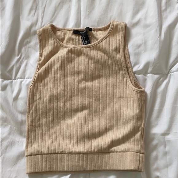 Never worn beige Forever 21 cropped tank top! - Picture 2 of 2